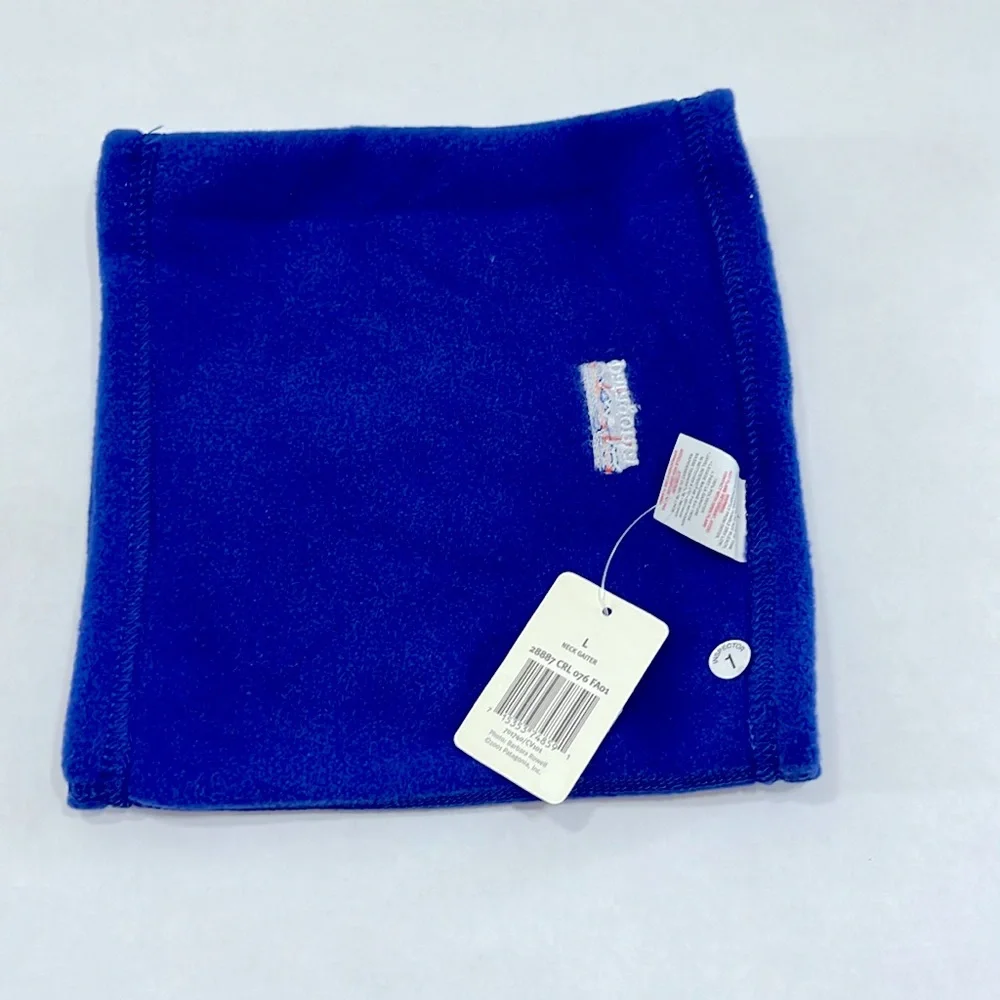 NWT🔥Patagonia Synchilla Fleece NECK GAITER Unisex L Royal Blue Embroidered Logo